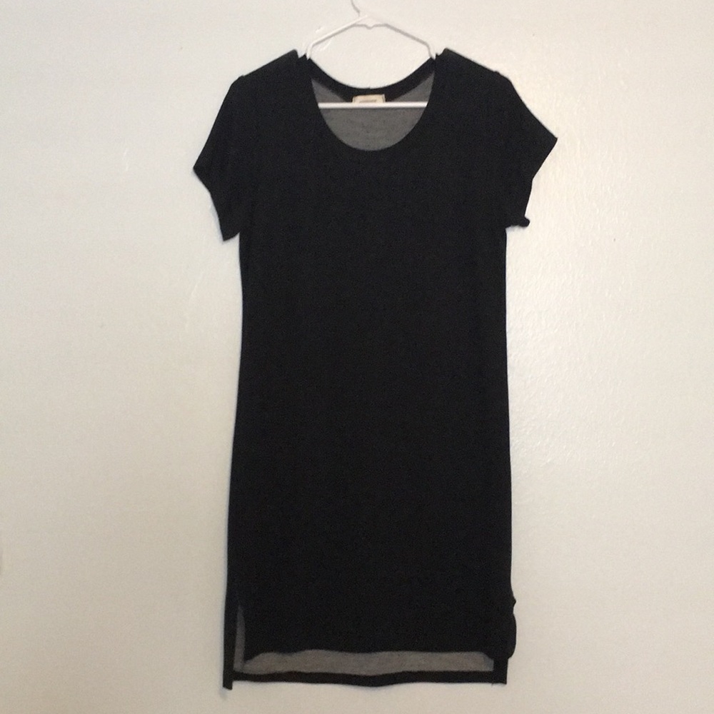 Black T-shirt dress